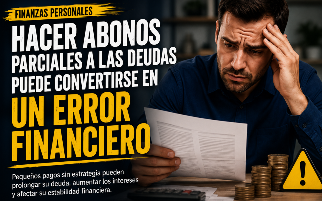 Los abonos parciales a las deudas pueden convertirse en un alivio momentáneo… pero también en un grave error financiero